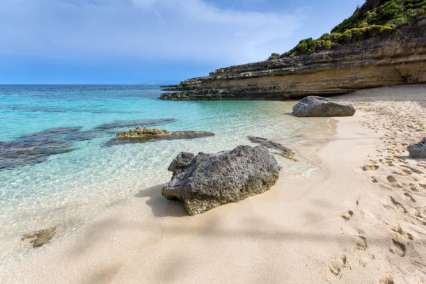 istock Panoramic view of Pessada beach in Kefalonia, Greece 642209738