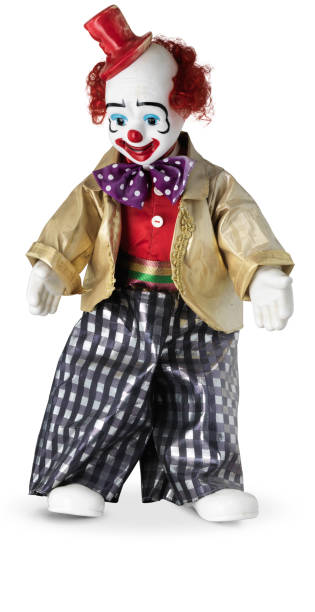istock Clown doll with red top hat 642210802
