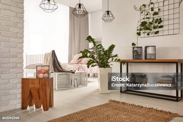 Modernly Designed Apartment Stock Photo - Download Image Now - Lantern, Living Room, Adulation