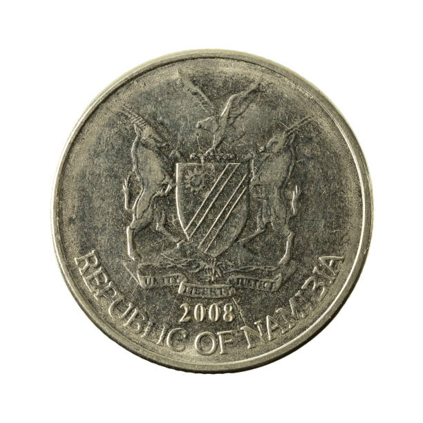 istock 50 namibian cent coin (2008) reverse isolated on white background 642254702