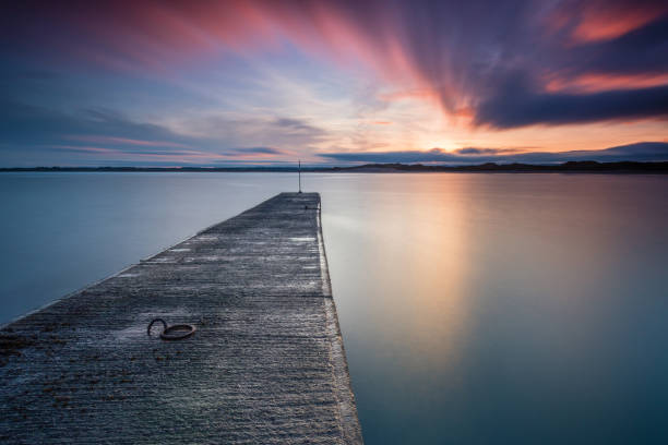 istock Long Exposure at Beadnell Harbour and Bay 642254898