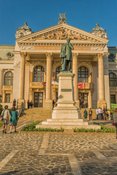 Opera theater in Iasi. Picture taken during a trip to Romania. Panorama