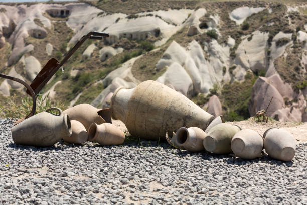istock old ceramic pots in Cappadocia, Turkey. 642266144