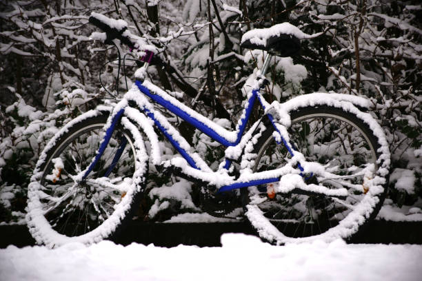 bicicleta snowbound - 7649 - fotografias e filmes do acervo