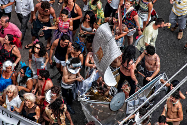carnaval de rua em são paulo, brasil - carnaval sao paulo - fotografias e filmes do acervo