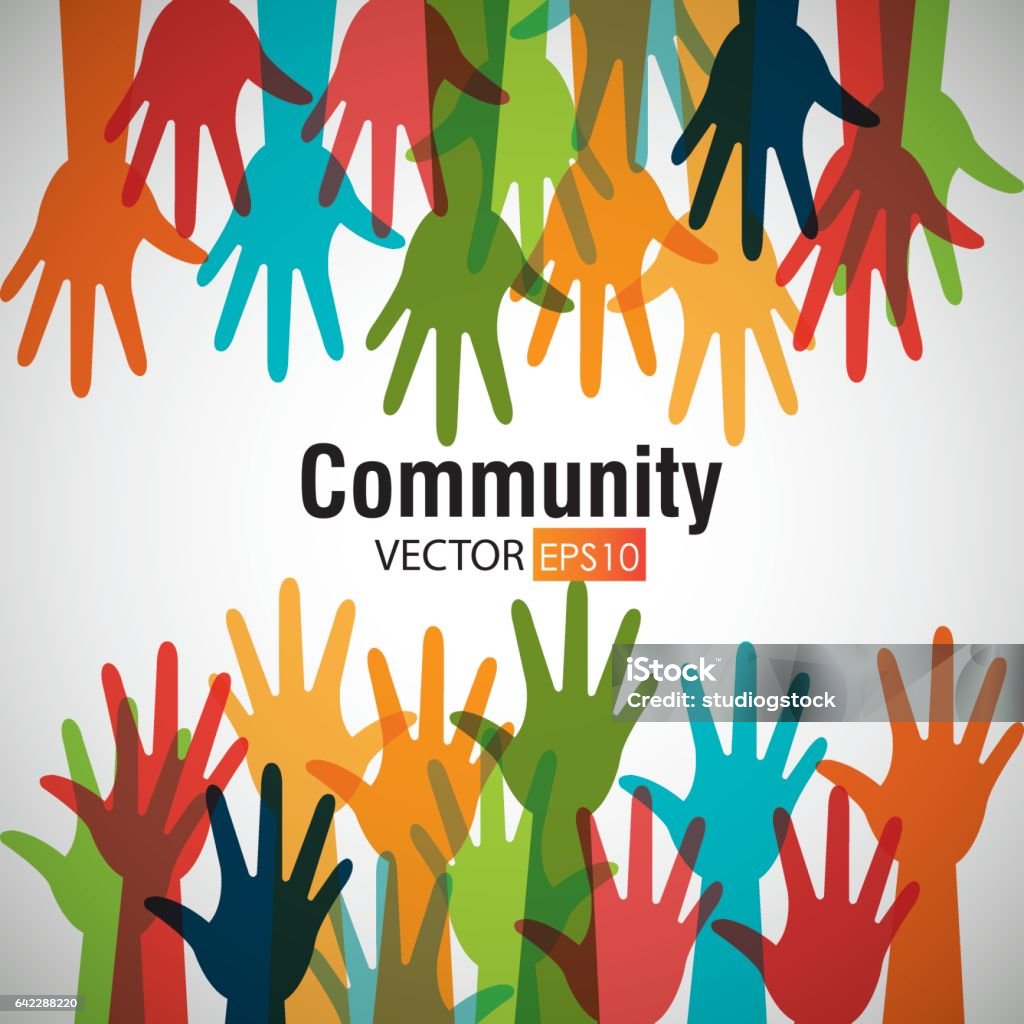 Community and people graphic Community and people graphic design, vector illustration. Community Outreach stock vector