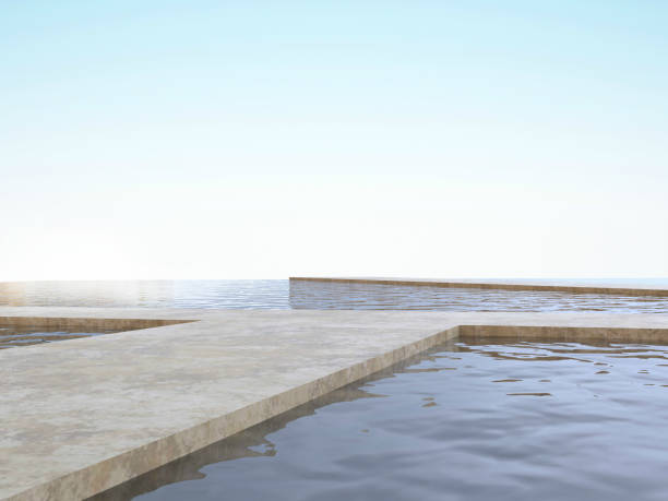 istock Sea Sky Bridge Seascape Beach View from summer 642291858