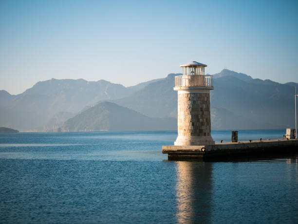 istock Lighthouse in a morning, Marmaris, Turkey 642295164