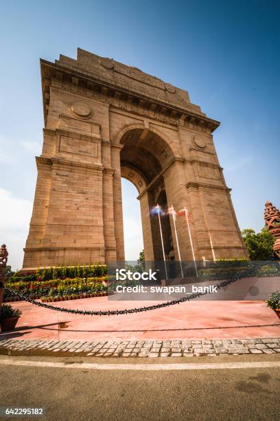 India Gate Stock Photo - Download Image Now - Built Structure, Capital Cities, Famous Place