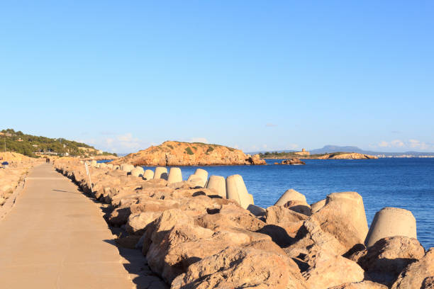istock Mole and Mediterranean Sea at harbour Puerto Portals, Majorca 642302196