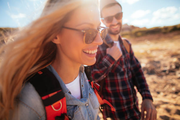 istock Young couple enjoying spring adventure 642311294