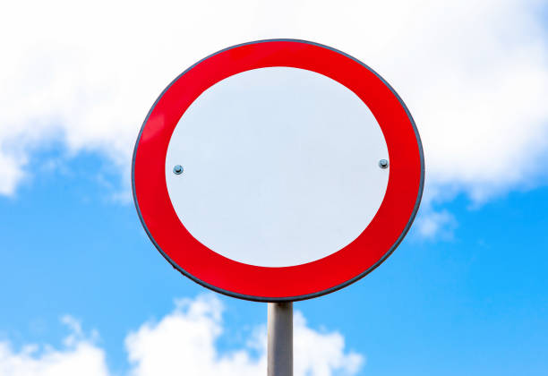 istock Road sign on a blue sky background 642312008