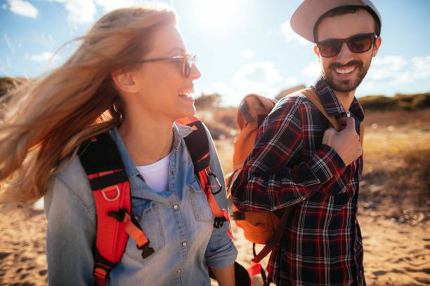 istock Young couple enjoying spring adventure 642320446