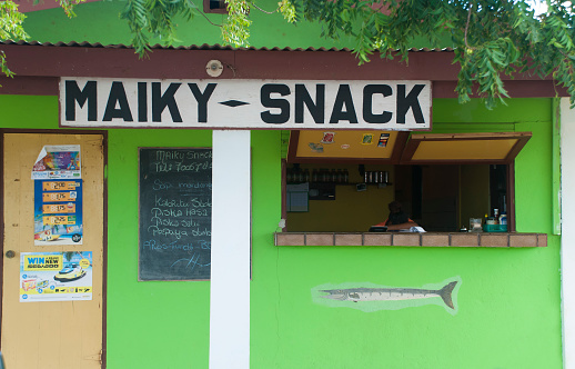The local Maiky snack (cafe) on Bonaire, Dutch Caribbean