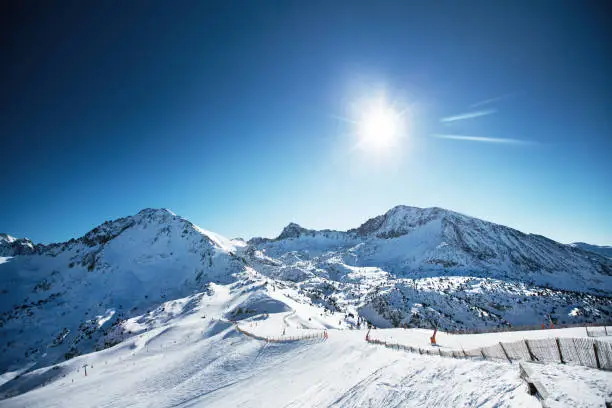 Photo of Beautiful winter mountains on a bright sunny day