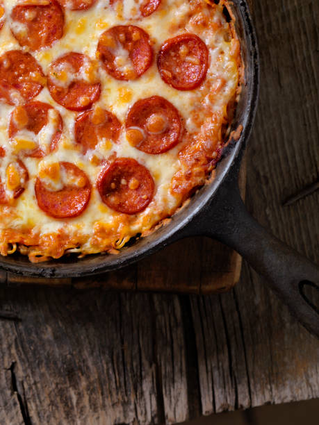 istock Ramen Noodle Crust Pepperoni Pizza 642330628