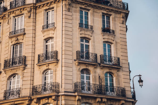 istock Residential buildings in Paris 642333784