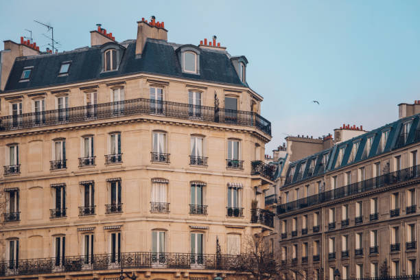 istock Residential buildings in Paris 642333814