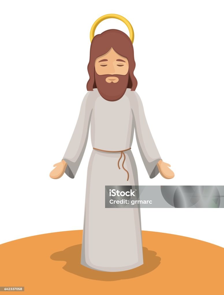 Ilustración de Diseño De Dibujos Animados De Jesús Dios y más Vectores  Libres de Derechos de Jesucristo - Jesucristo, Adviento, Natividad - Objeto  religioso - iStock