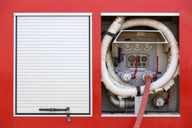 istock high pressure water pump on fire truck 642387692
