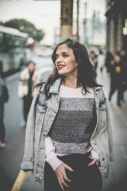 istock Beautiful woman city life 642397656