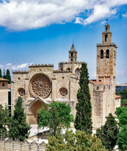 istock monastery of Sant Cugat, Catalonia, Spain 642402602