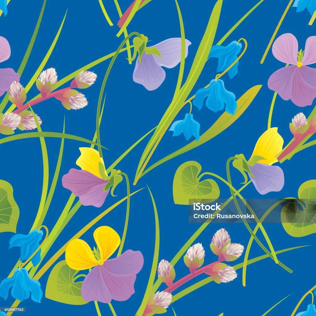 Spring Time Floral Pattern Springtime Floral Pattern Stock Illustration - Download Image Now ...