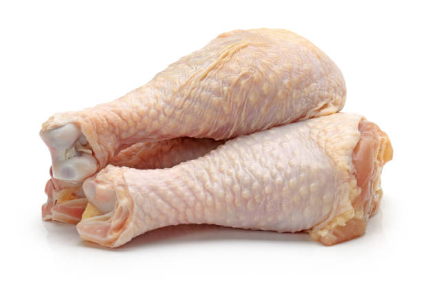 istock Chicken leg quarter   isolated on a white background 642435070