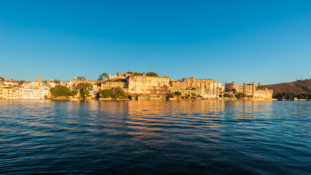 istock Udaipur cityscape at sunset. 642441800