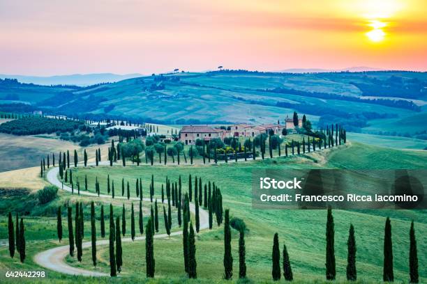 Crete Senesi Asciano Tuscany Italy Stock Photo - Download Image Now - Val d'Orcia, Agricultural Field, Agriculture