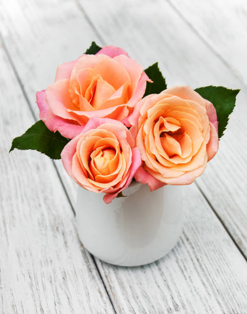 istock Vase with Pink roses 642470798