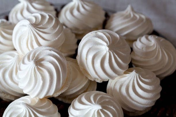 istock French vanilla meringue cookies and  coffee beans 642476226