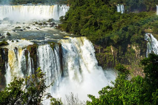 istock Iguazu falls between Brazil and Argentina border 642476680