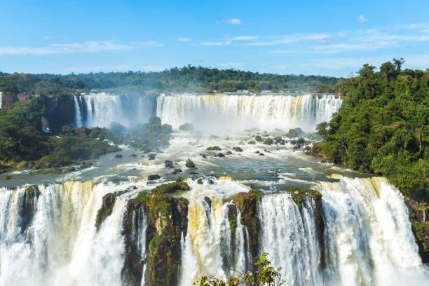 istock Iguazu falls between Brazil and Argentina border 642476730