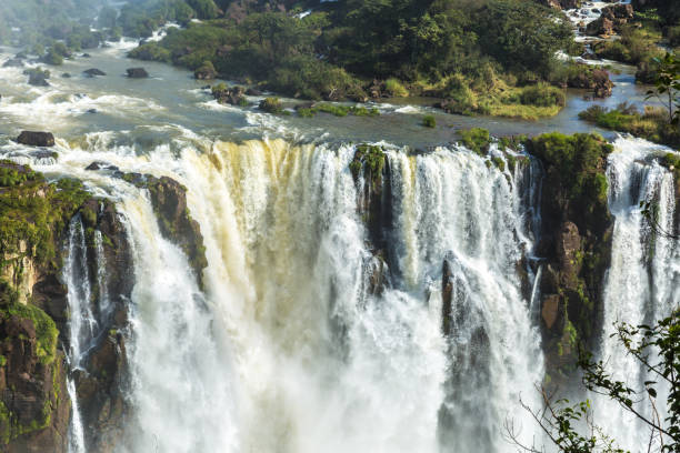 istock Iguazu falls between Brazil and Argentina border 642476874