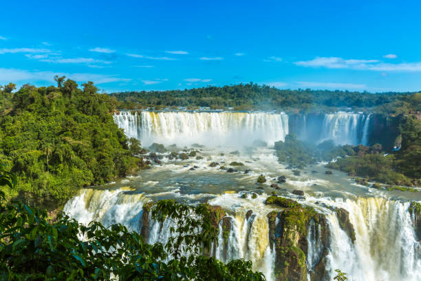 istock Iguazu falls between Brazil and Argentina border 642476890