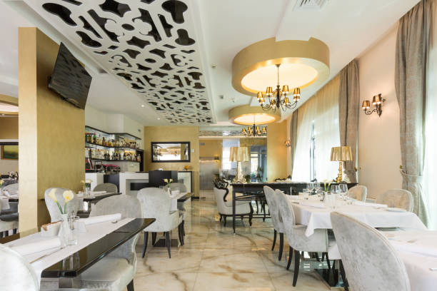 istock Interior of a modern cafe bar 642477094