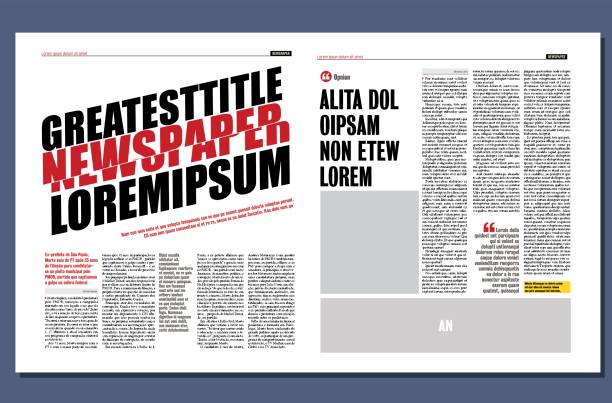 70+ Full Page Newspaper Template Stock Photos, Pictures & Royalty-Free ...