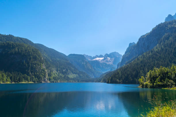 istock Idyllic Panorama Gosausee Lake, Austria, Europe 642500778