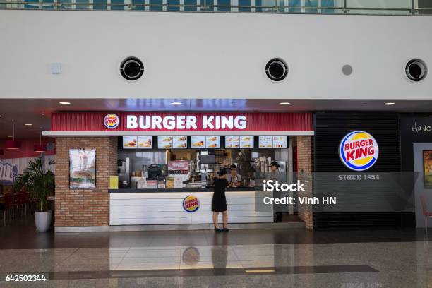 Hanoi Vietnam June 26 2015 Burger King Restaurant At Noi Bai International Airport Stock Photo - Download Image Now