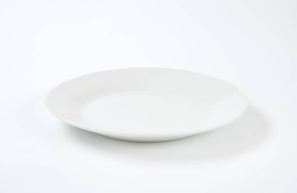 istock Round porcelain plate 642504848
