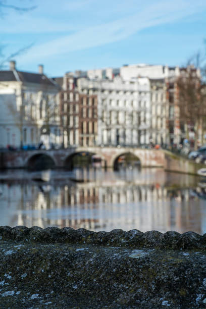 istock Blurred center of Amsterdam as background 642507870