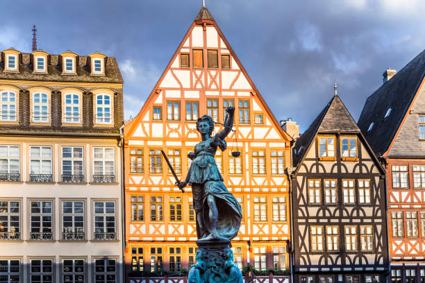 istock Justitia - Lady Justice - sculpture on the Roemerberg square 642527284