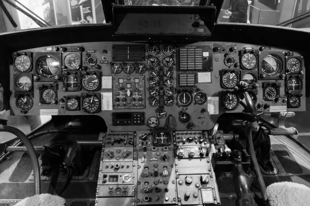 istock View of helicopter cockpit instruments 642529504