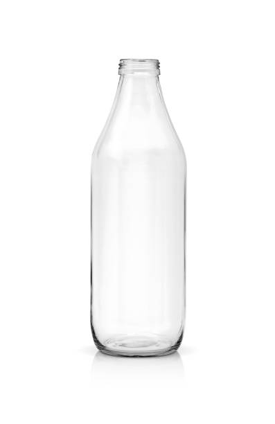 istock blank packaging transparent glass bottle for beverage product isolated on white background 642532866