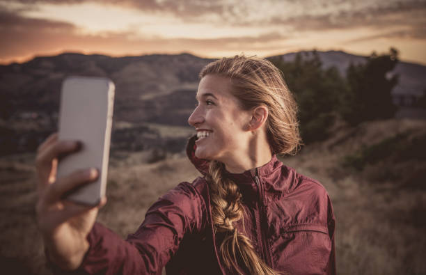 istock Woman Taking a Selfie on a Hike 642535290