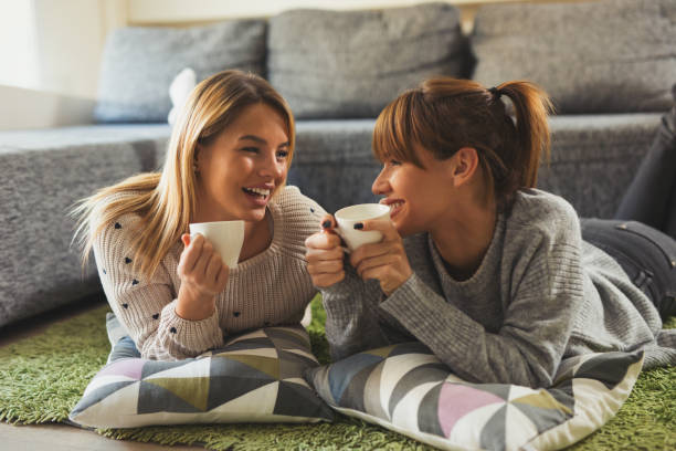istock Cheerful lesbian couple enjoying spending time together 642542644