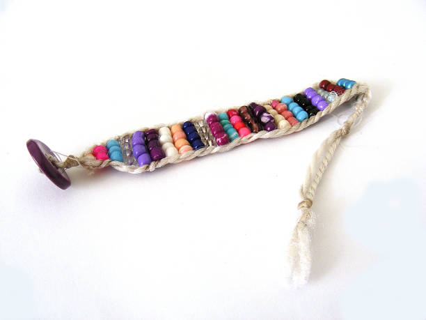 istock bracelets made of colored beads for hand-designed websites 642547310
