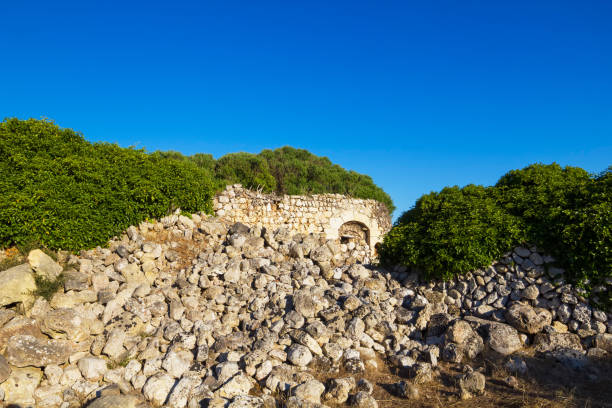 Torralba d'en Salort ruins, ancient settlement at Menorca, Spain. One of the main landmarks and ancient history place of interest.
