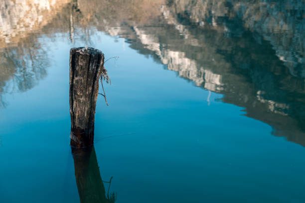 istock Reflection stone walls in the water 642566734